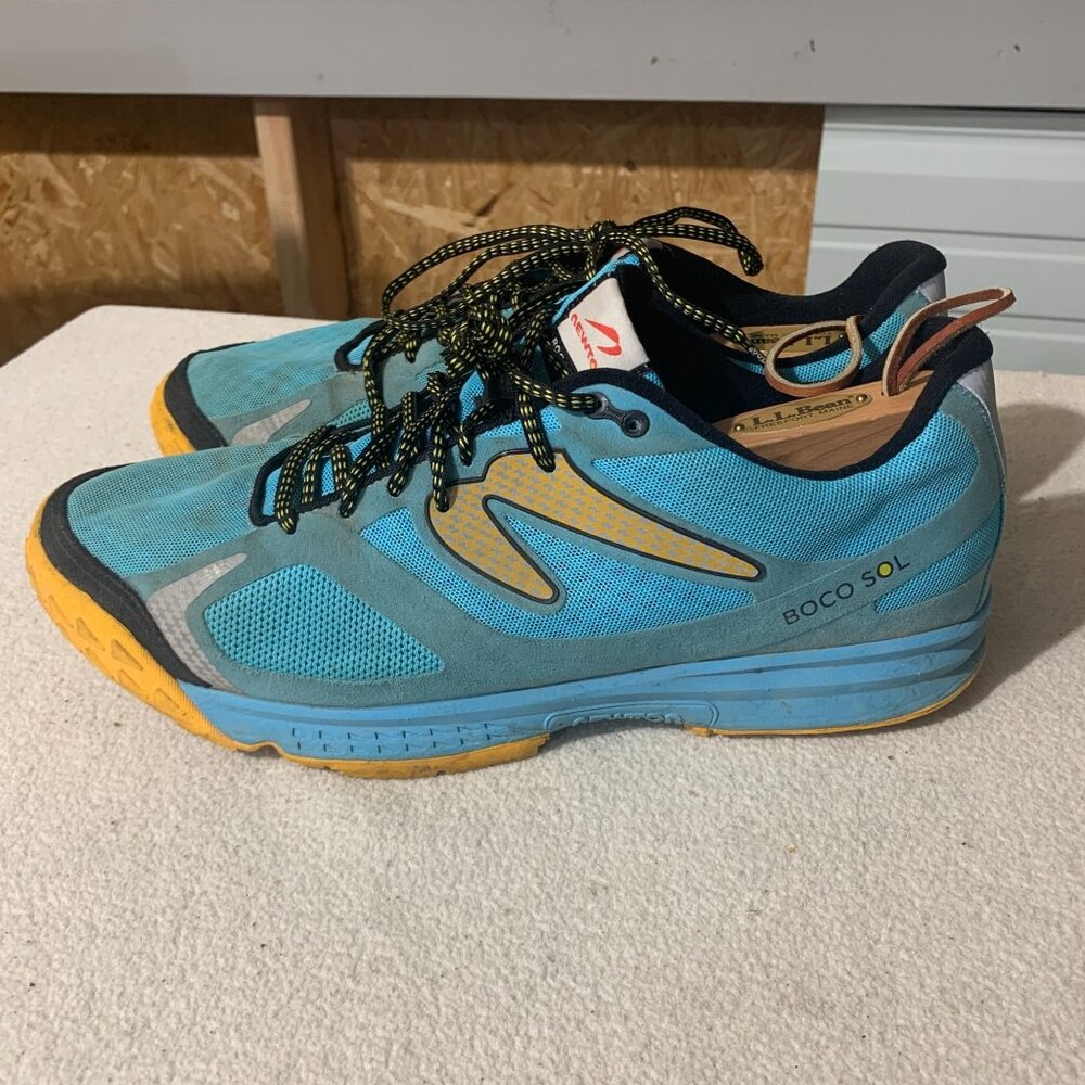Newton Mens Boco Sol Road Running Shoes Sneakers Size13 Blue Green Yellow
